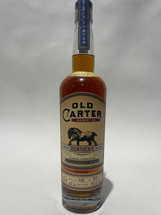Old Carter Very Small Batch 2-OC Barrel Strength Bottle 488 of 712 Straight Kentucky Whiskey 750ml