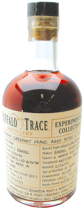 Buffalo Trace Experimental Collection Cabernet Franc Aged After 6 Years 375ml