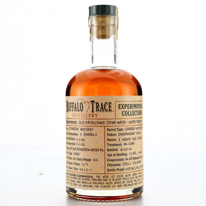 Buffalo Trace Experimental Collection Old Fashioned Sour Mash Entry Proof 125 