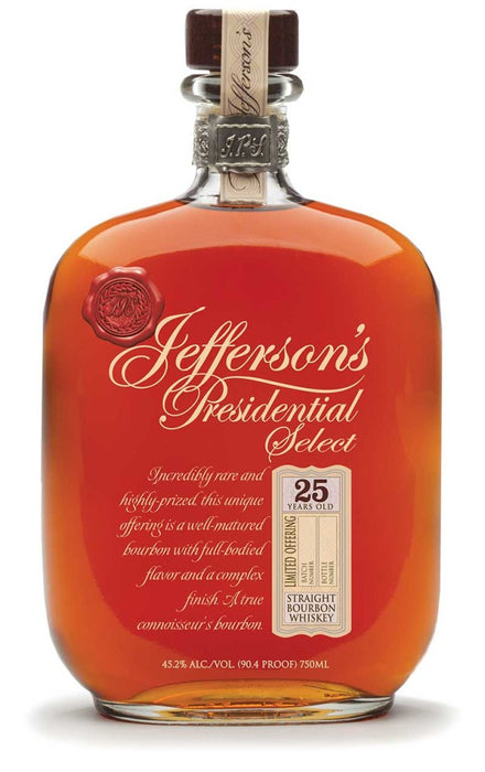 Jefferson's Presidential Select 25 Years Old Straight Bourbon Whiskey Batch 2