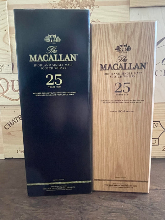 The Macallan Sherry Oak 25 Year Old Single Malt Scotch Whisky 2018