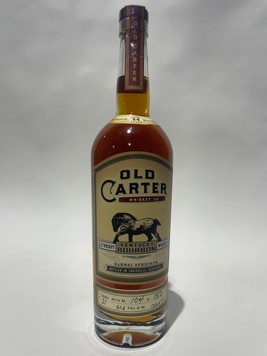 Old Carter 14 year Single Barrel Straight Kentucky Bourbon 123.2 proof Barrel 21
