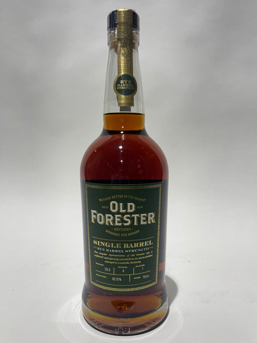 Old Forester Single Barrel Barrel Strength Rye Whiskey 750ml