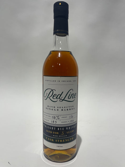 Red Line Single Barrel Cask Stregnth 5 year old Rye