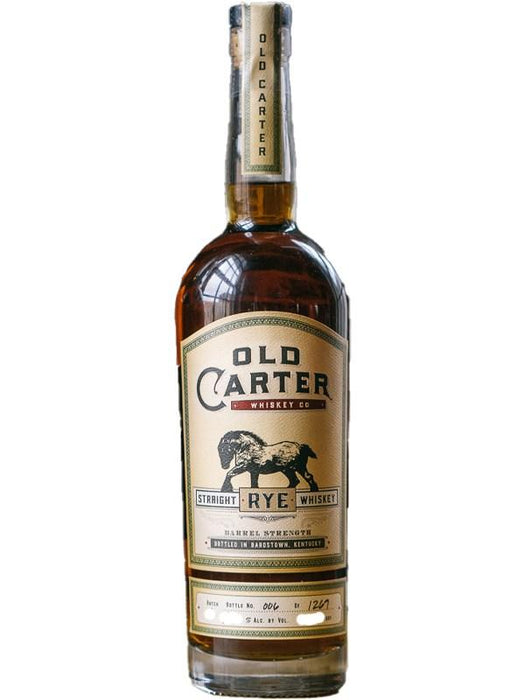 Old Carter Barrel Strength Straight RYE Whiskey Batch 9 116.4 proof