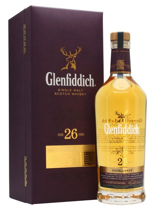 Glenfiddich 26 Year Old Excellence Single Malt Scotch Whisky 700ml