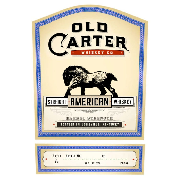 Old Carter 13 Year Old Batch 6  Barrel Strength Straight American Whiskey 750ml