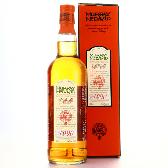 Macallan 14 Year Old Speyside Scotch Whisky Murray McDavid Bottling Original Box 1990