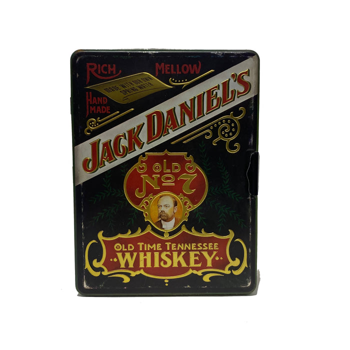 1983 Jack Daniel's Old No. 7 Tin Set With Shot Glasses Sour Mash Tennessee Whiskey 500ml