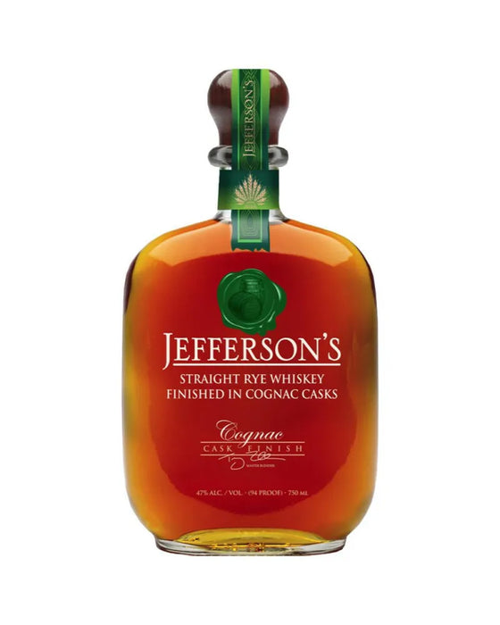 Jeffersons Straight RYE Whiskey Finished in Cognac Casks