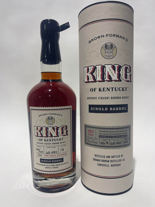 2022 Brown Formans King of Kentucky 15 Year Old Single Kentucky Straight Bourbon Whiskey 750ml