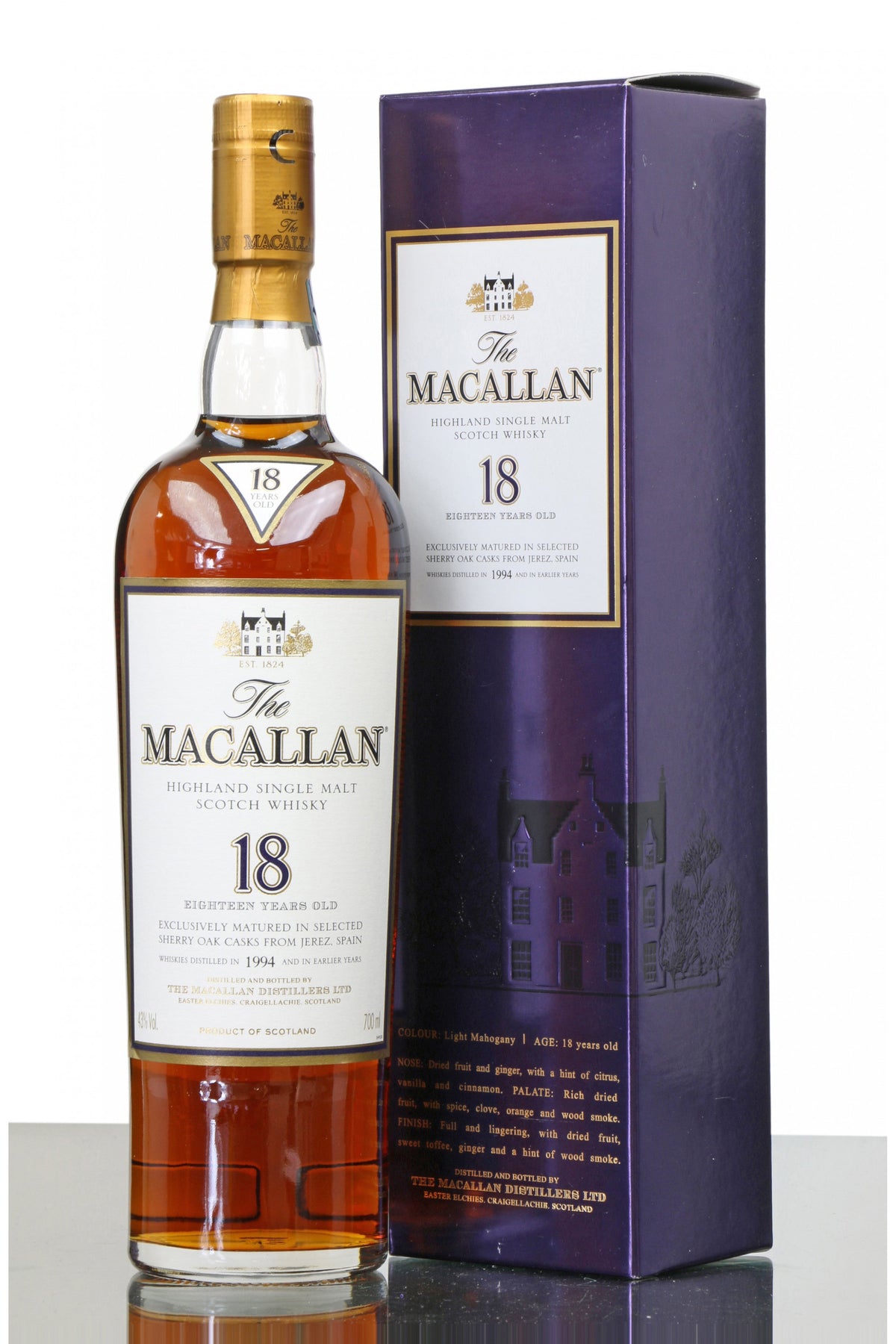The Macallan 18 Year Old Sherry Oak Scotch Whisky