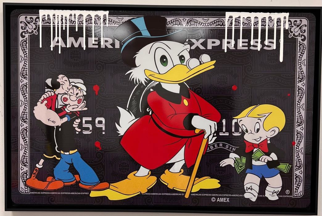 Scrooge Card 46x30 Acrylic on Metal